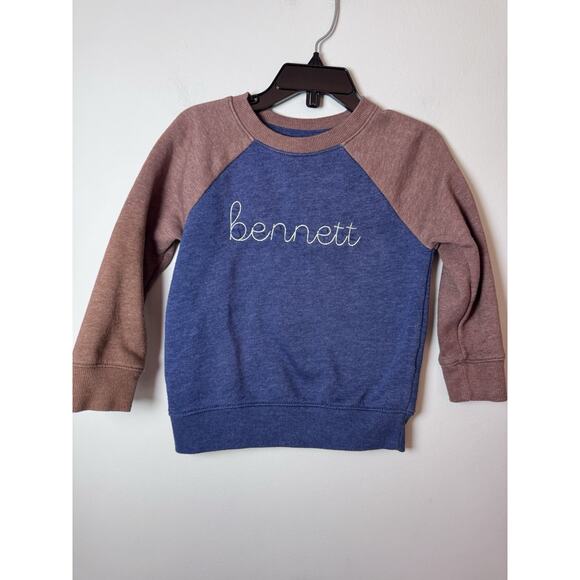 Bennett Embroidered Crewneck Sweatshirt Sz 2T - Picture 1 of 7